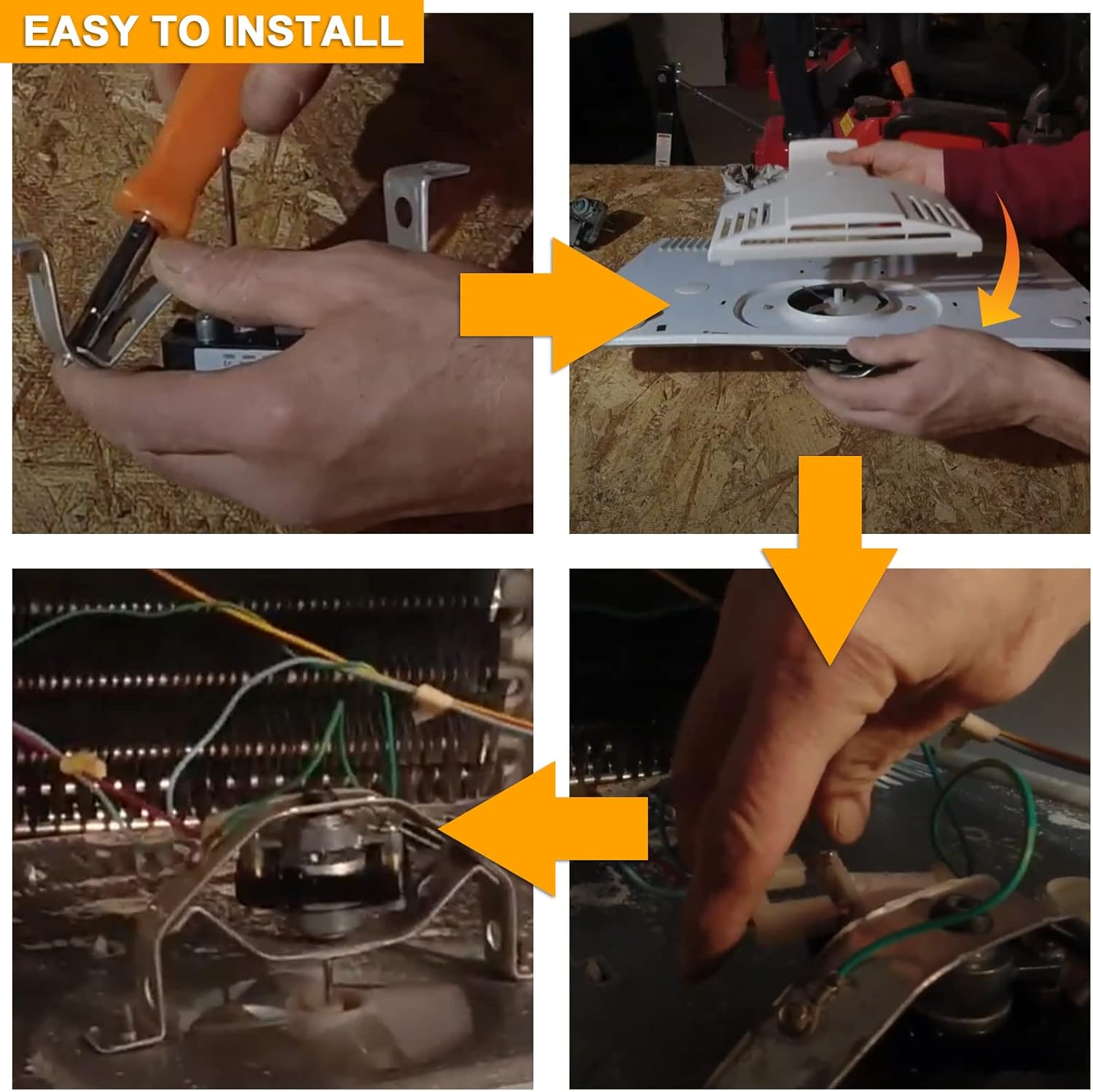 AMI PARTS 240369701 Refrigerator Evaporator Fan Motor-Replaces 240315802 240369701 240369702 241537301 240315801 240315803